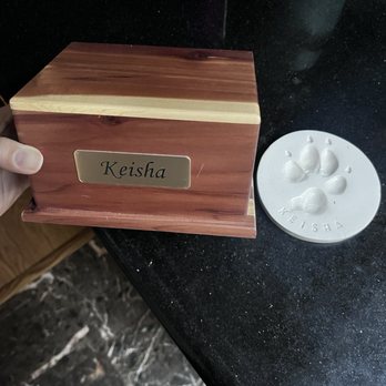 Veterinary Emergency Group - My sweet girl is gone but I'm happy to have her beautiful paw print and ashes. - Emergency Pet Hospital Near Me - San Ramon, California