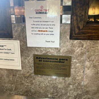 Chow Time Grill & Buffet - You've been warned! - Buffets Near Me - Tamarac, Florida Chow Time Grill & Buffet - You've been warned! - Buffets Near Me - Tamarac, Florida