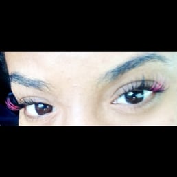 I've been getting my eyelashes done by Jill since 2011. They're so fun and I get so many compliments! And colored lashes! I've been getting my eyelashes done by Jill since 2011. They're so fun and I get so many compliments! And colored lashes!