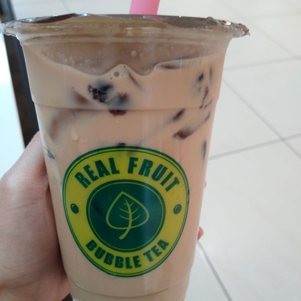 Real Fruit Bubble Tea - Small original black milk tea with herbal jelly. $3.49 plus taxes. Really potent tea flavour. - Bubble Tea Near Me - Nepean, Ontario