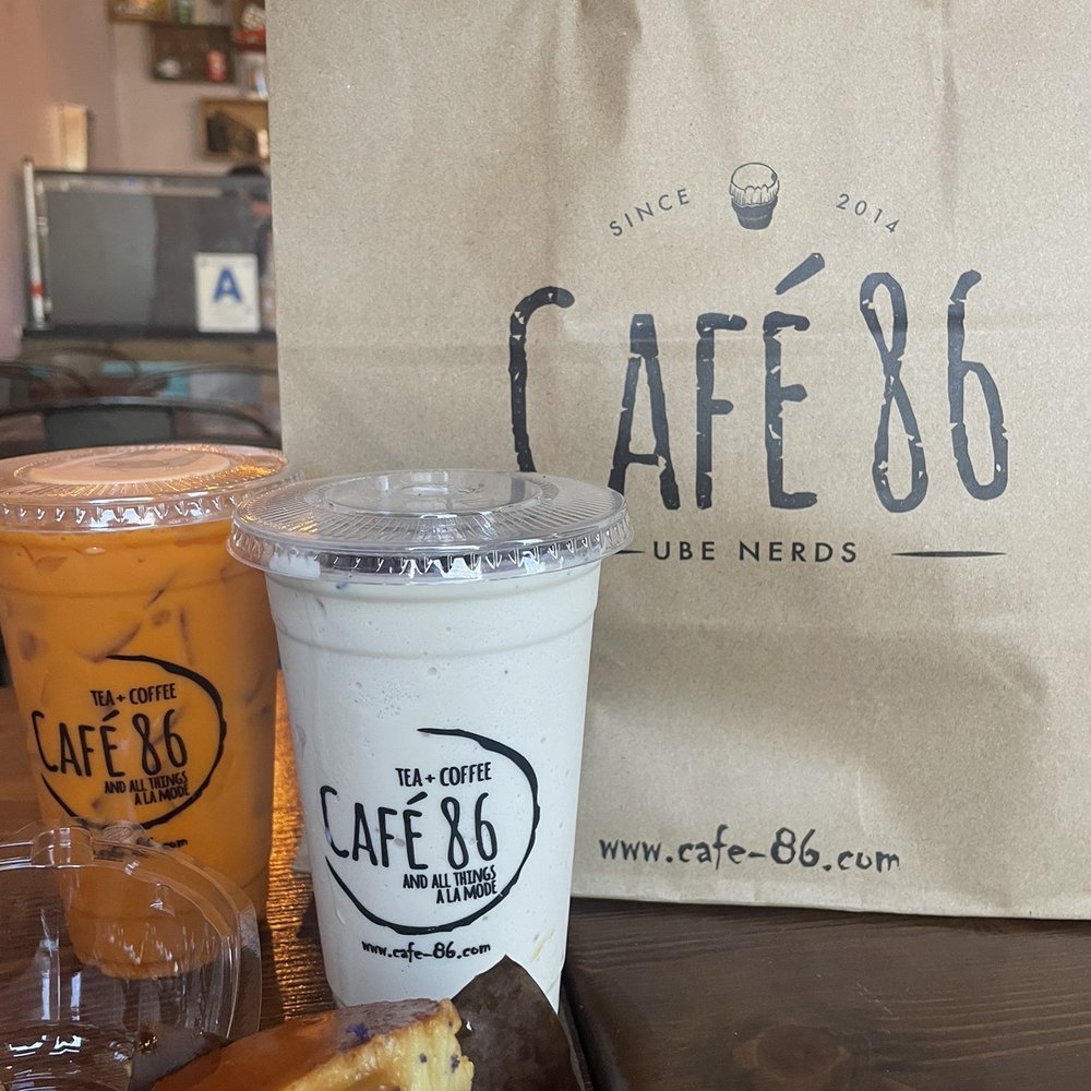 Cafe 86 - Thai tea, cookie shake, ube cupcake with flan - Desserts Near Me - Chula Vista, California