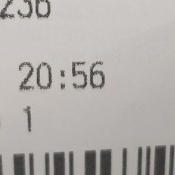 Autozone - Receipt prior to closing time.