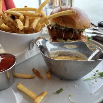 Waterman Grille - Fish sandwich and fries - New American Near Me - Providence, Rhode Island