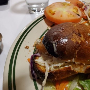 Denver Chophouse & Breweries - Burnt cod sanwich that took 40 mins. Maybe toast it a little less next time haha. - Gastropubs Near Me - Denver, Colorado