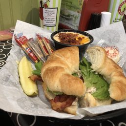 BLT Sandwich thingy with Loaded Baked Potato Soup
