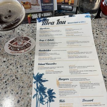 Mea Inu Beach Bar & Grill - Menu - American Near Me - Lihue, Hawaii