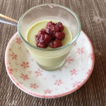 Hibiki Japanese Cuisine - matcha red bean pudding - Japanese Near Me - Markham, Ontario Hibiki Japanese Cuisine - matcha red bean pudding - Japanese Near Me - Markham, Ontario