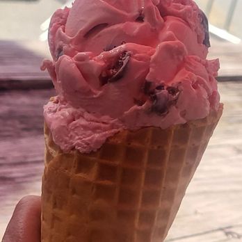The Ice Cream Stop - Black cherry cone - Ice Cream & Frozen Yogurt Near Me - Abingdon, Virginia