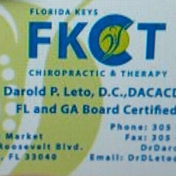 Darold P. Leto, D.C. DACACD - New location 2780 N. Roosevelt Blvd. KW, FL 33040