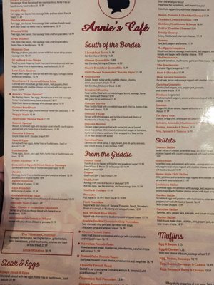 Menu photo 2 Annie's Cafe Riverside, CA