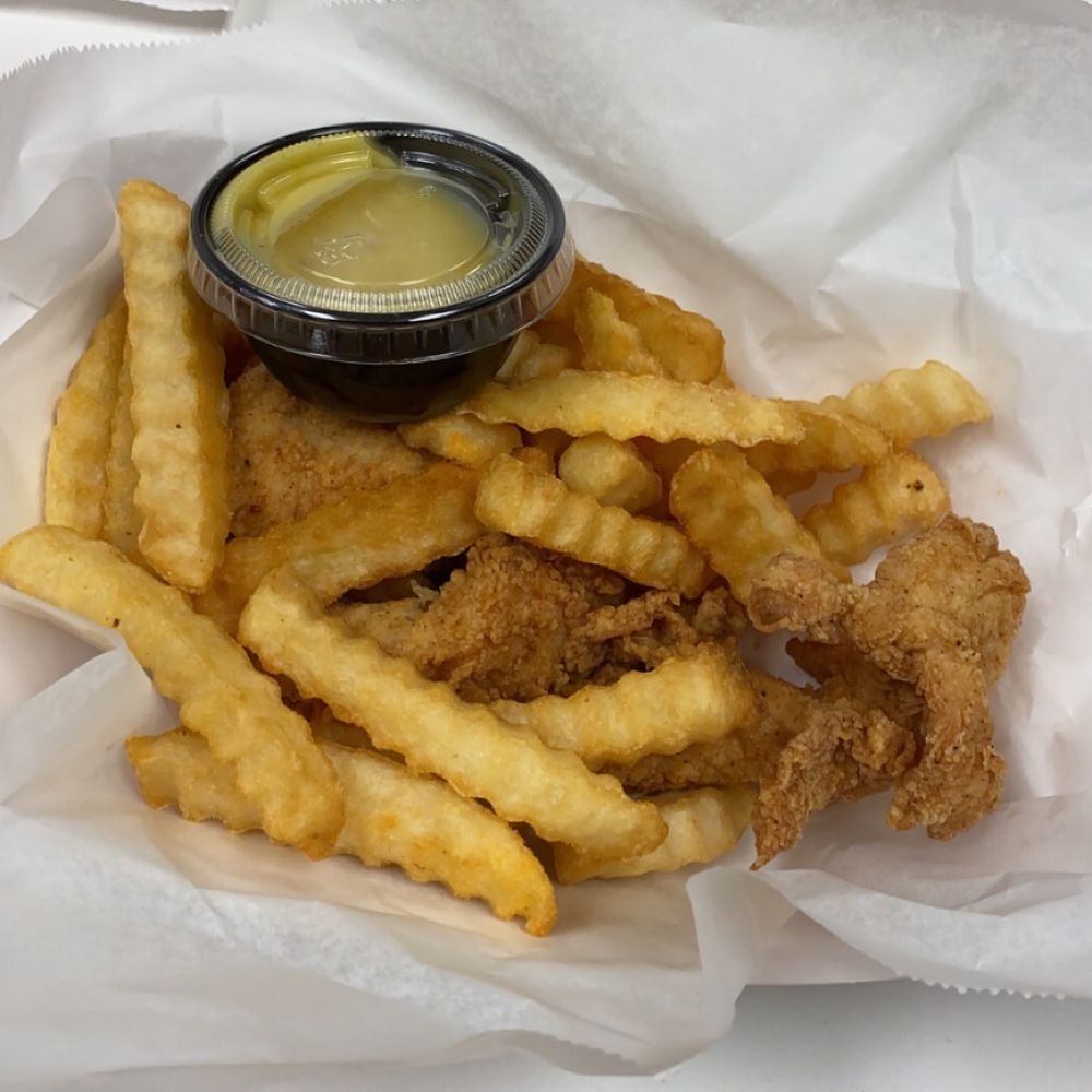 3 piece chicken tenders and fries