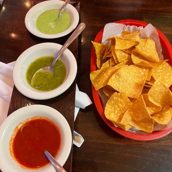 La Alameda - Salsa flight and chips (comes with salsa) - Mexican Near Me - New Port Richey, Florida La Alameda - Salsa flight and chips (comes with salsa) - Mexican Near Me - New Port Richey, Florida