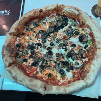 Gristworkz - Veggie supreme pizza - Brewpubs Near Me - Houston, Texas