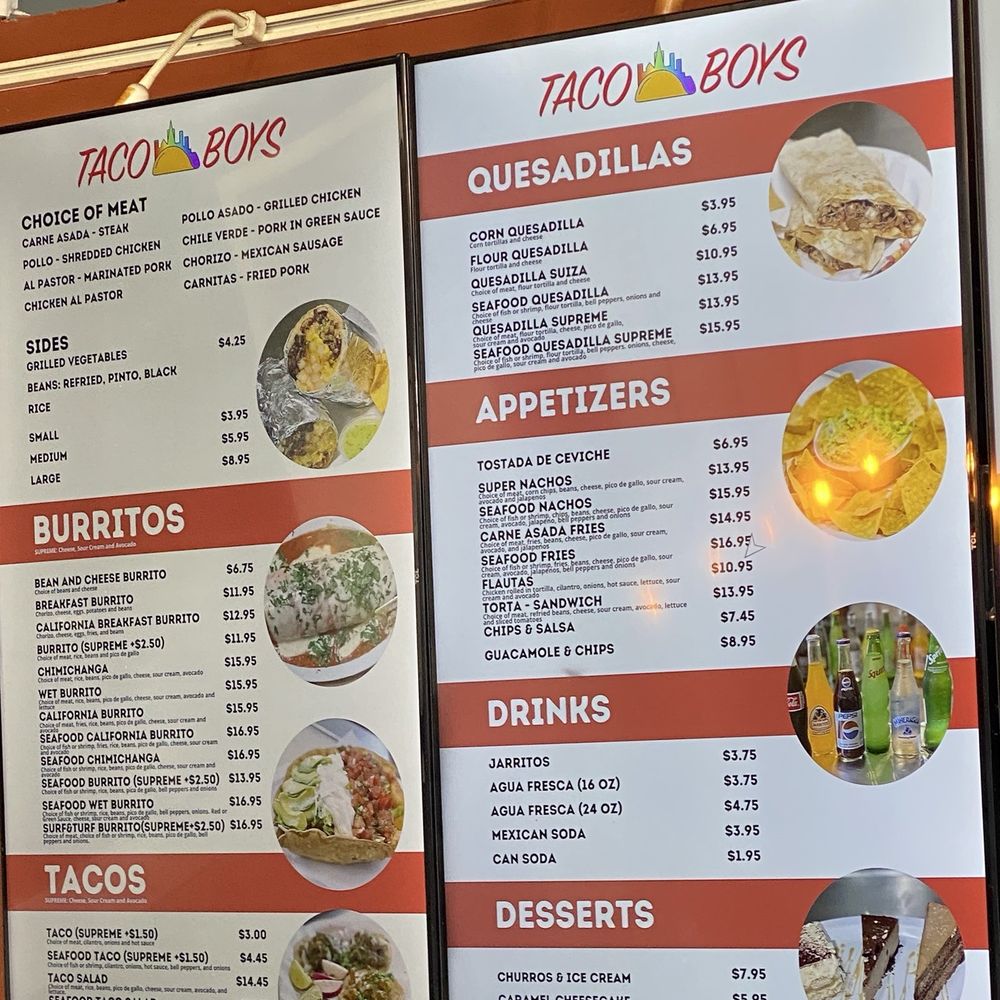 Menu as of 5/28/25