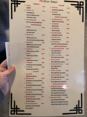 Menu photo 2 PhoEver Diner Georgetown, TX