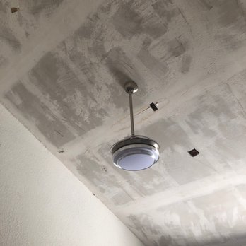 New Quest Electric - I have got a lot of patchwork to do but he was able to install this retractable ceiling fan on my exaggerated sloping ceiling. - Electricians Near Me - Montclair, California