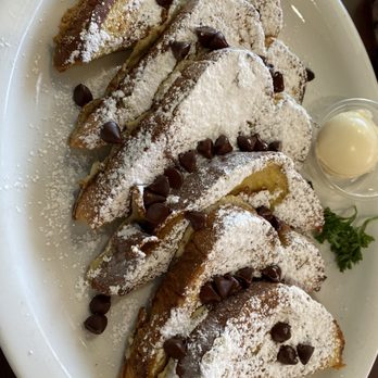 Omelette House - French Toast (we requested chocolate chips) - Breakfast & Brunch Near Me - Garden Grove, California Omelette House - French Toast (we requested chocolate chips) - Breakfast & Brunch Near Me - Garden Grove, California