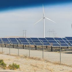 The Best of the Best Tours - Solar panel and wind turbine