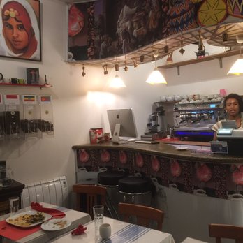 Adulis Café Abyssinien - Inside of restaurant.  Very clean. - Ethiopian Near Me - Paris, 75