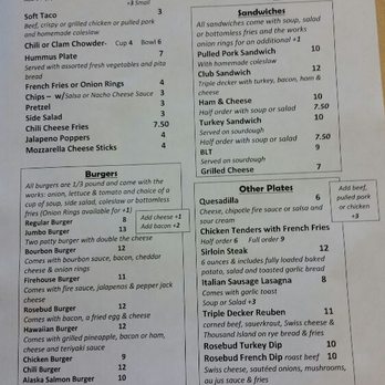 Rosebud Cafe - Menu pg 1 - American Near Me - Scappoose, Oregon