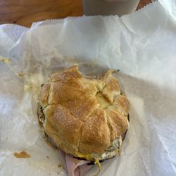 Golden Clover Cafe - Ham, egg, and cheese croissant!