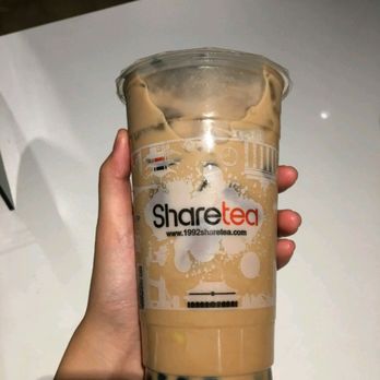 Sharetea - Okinawa milk tea with pudding and pearls. One sip and wooooo!!! - Coffee & Tea Near Me - Fountain Valley, California Sharetea - Okinawa milk tea with pudding and pearls. One sip and wooooo!!! - Coffee & Tea Near Me - Fountain Valley, California