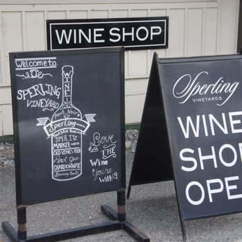 Sperling Vineyards - Signs - Wine Tasting Room Near Me - Kelowna, British Columbia
