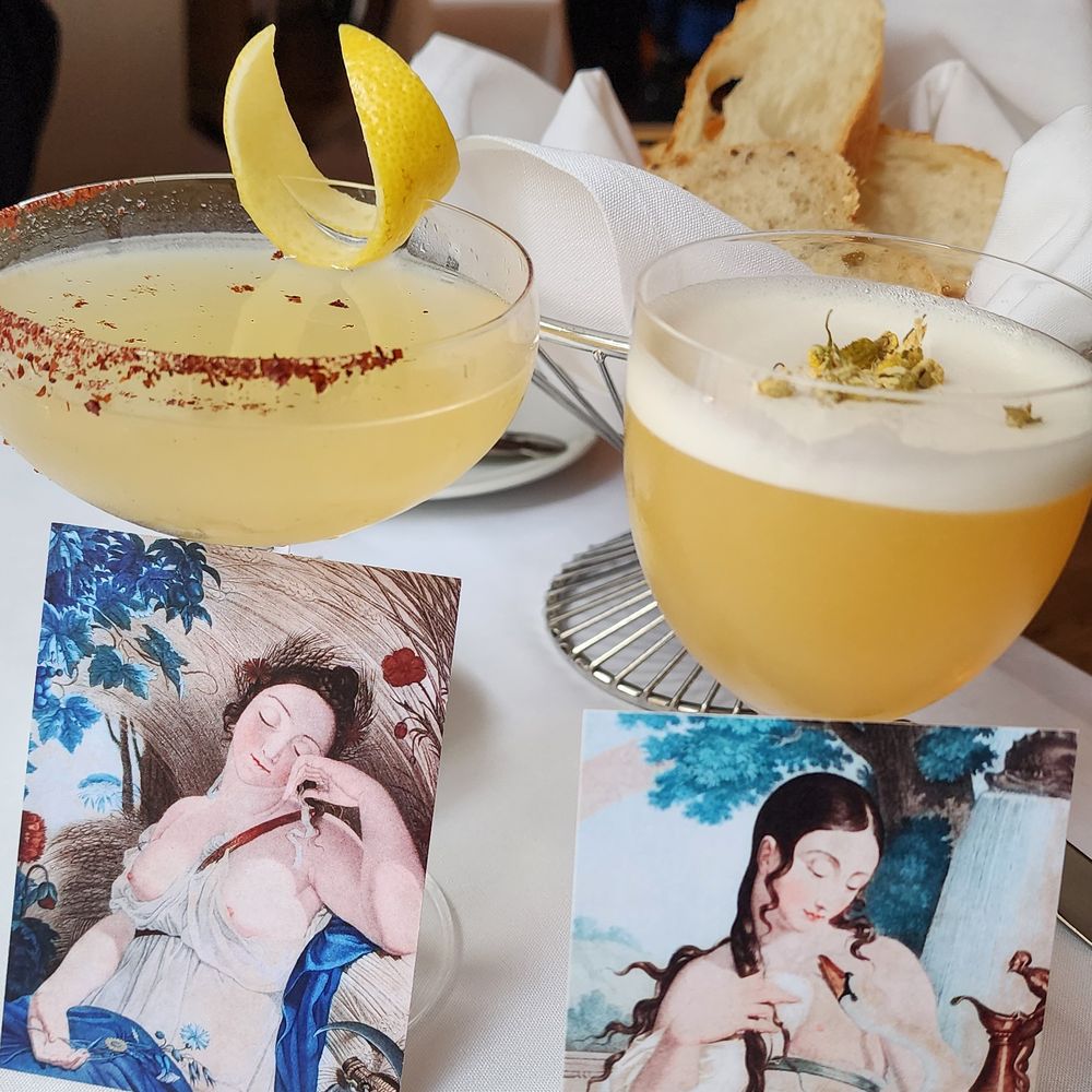 Restaurant Bonaparte - Cocktails came with a card - French Near Me - Montreal, Quebec Restaurant Bonaparte - Cocktails came with a card - French Near Me - Montreal, Quebec