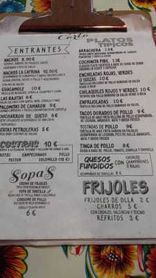 Menu photo 3 La Catrina de Barcelona Barcelona, B