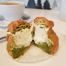 Green tea cream puff $4.50 Green tea cream puff $4.50