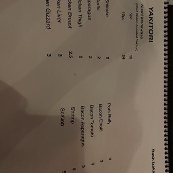 Bash Original Izakaya - Yakitori menu - Sushi Bars Near Me - Detroit, Michigan Bash Original Izakaya - Yakitori menu - Sushi Bars Near Me - Detroit, Michigan
