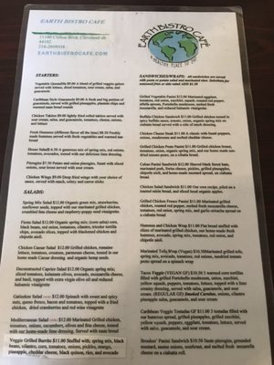Menu photo 5 Earth Bistro Cafe Cleveland, OH