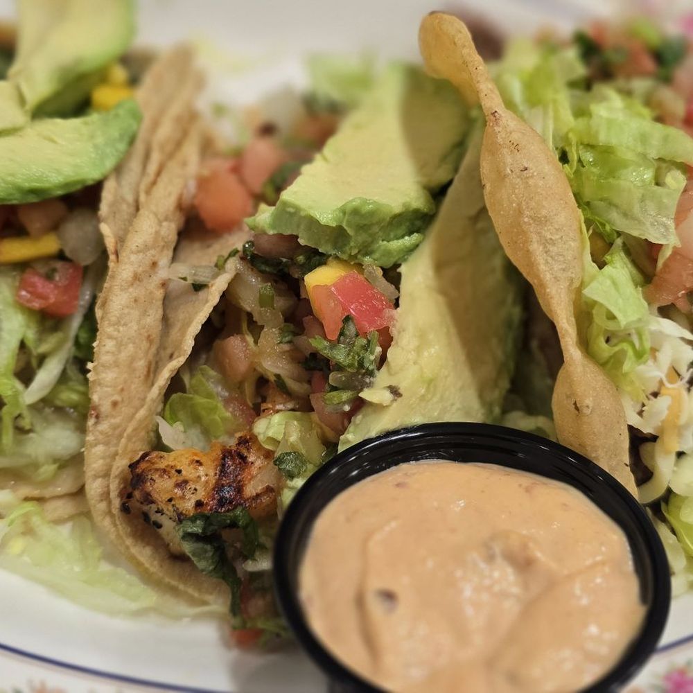 La Taq - Grilled shrimp taco and a ground beef taco - Mexican Near Me - Brooklyn, New York