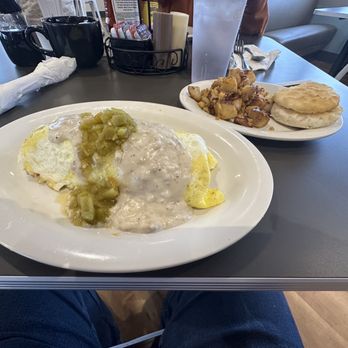 Eggs Up Grill - Texas Farmhouse Omelette w Home fries and Biscuit - Breakfast & Brunch Near Me - Meridian, Mississippi Eggs Up Grill - Texas Farmhouse Omelette w Home fries and Biscuit - Breakfast & Brunch Near Me - Meridian, Mississippi