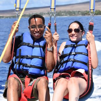 West Maui Para Sail - Ready for our turn to parasail - Parasailing Near Me - Lahaina, Hawaii West Maui Para Sail - Ready for our turn to parasail - Parasailing Near Me - Lahaina, Hawaii