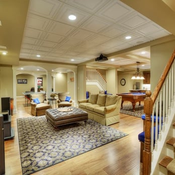 Best Laminate - Basement Remodel featuring Quick-Step Hickory laminate - Flooring Near Me - Willoughby, Ohio