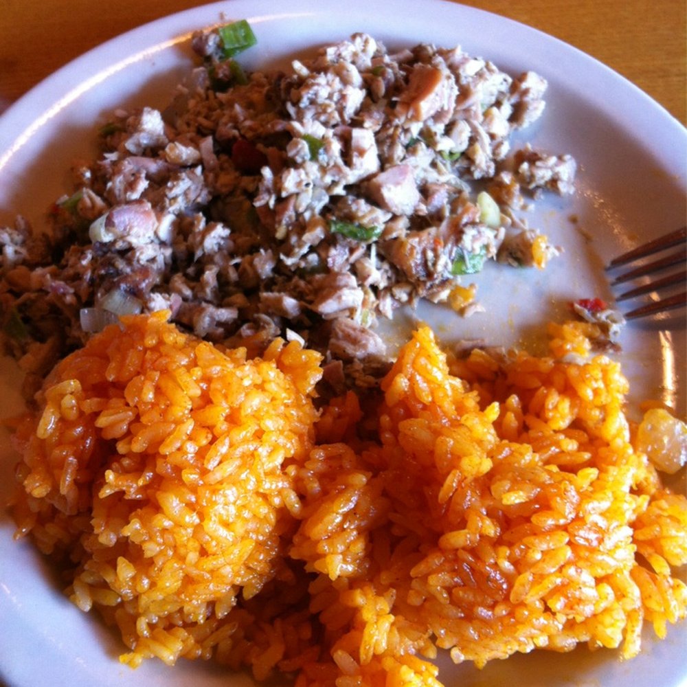 Guahan Grill - Chicken keleguen and red rice. You can't disappoint! If you never had Guamian food, start with this. - Barbeque Near Me - Oceanside, California