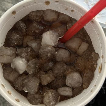 Chick-fil-A - WAY too much ice. - Fast Food Near Me - West Des Moines, Iowa