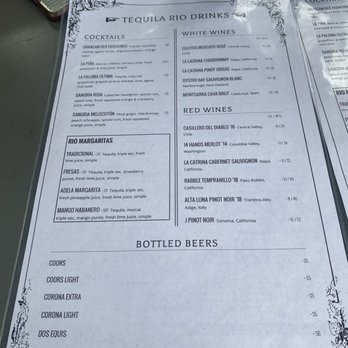 Tequila Rio - Menu - Mexican Near Me - Wethersfield, Connecticut