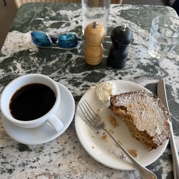 Great White - The banana bread is delicious, and is big enough that I did not finish. Great coffee, too. - Cafes Near Me - Los Angeles, California