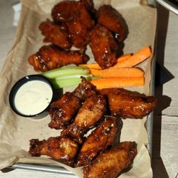 Riverside Pizza & Pub - Dozen wings, 1/2 Sriracha & 1/2 Teriyaki