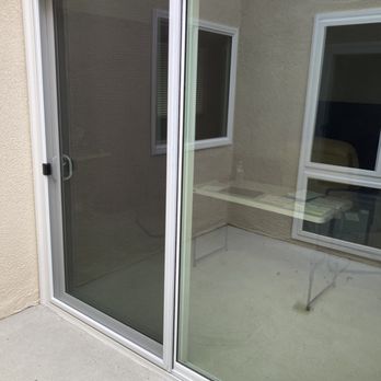 Window Jazz - Outside from patio looking at slider - Windows Installation Near Me - Laguna Hills, California