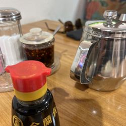 China Moon Restaurant - Hot chil oil hot tea!