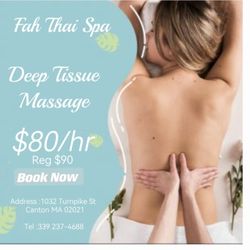 Fah Thai Spa - Free regular shower and
Free Hot stones massage
Steam Room available