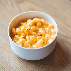 Food Fight BBQ - The best Mac and Cheese in the city - four different cheeses with Scooby Doo Pasta, made fresh for every single order!