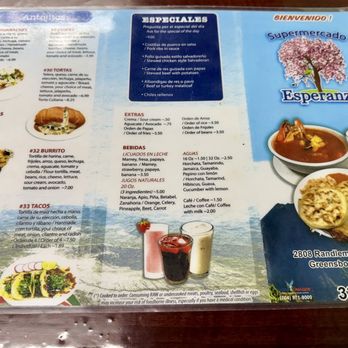 Supermercado Esperanza - Menu - Salvadoran Near Me - Greensboro, North Carolina Supermercado Esperanza - Menu - Salvadoran Near Me - Greensboro, North Carolina