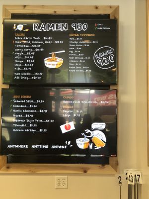 Menu photo 2 Ramen 930 Salt Lake City, UT