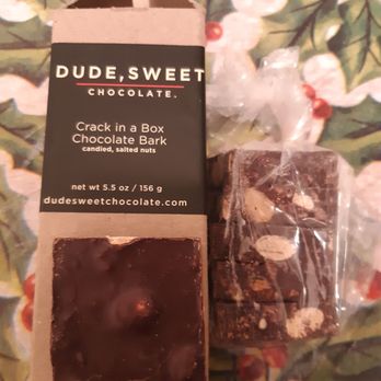 Dude, Sweet Chocolate - Dude, Sweet Chocolate: Crack in a Box - Chocolatiers & Shops Near Me - Dallas, Texas Dude, Sweet Chocolate - Dude, Sweet Chocolate: Crack in a Box - Chocolatiers & Shops Near Me - Dallas, Texas