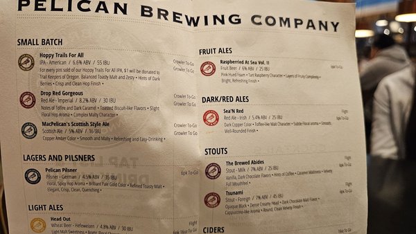 Menu photo 7 Pelican Brewing - Cannon Beach Cannon Beach, OR Menu photo 7 Pelican Brewing - Cannon Beach Cannon Beach, OR