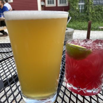 Waterdog Kitchen + Bar - Beer and pomegranate martini - American Near Me - Warren, Rhode Island Waterdog Kitchen + Bar - Beer and pomegranate martini - American Near Me - Warren, Rhode Island